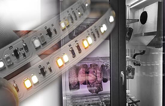 Kühlschrank für Steak und Dry Age Fleisch Kältetechnik LED Licht