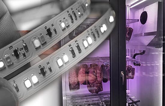 LED Streifen für Wurstwaren mit erhöhtem Rotanteil: Fleisch beleuchten LED Strips