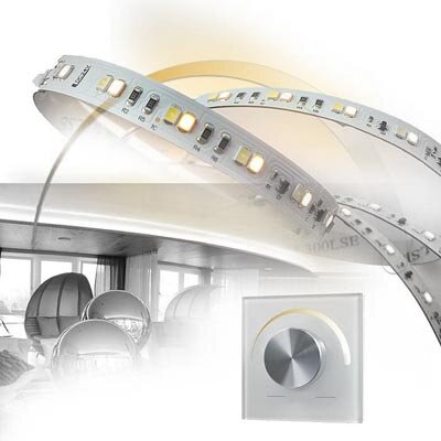 Lichtstreifenauf Rolle 5m für Dualweisse CCT LED Beleuchtung