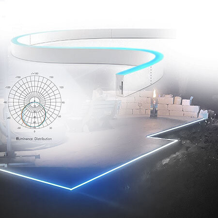 biegbare LED Lichtleiste zum Einbauen wasserfest