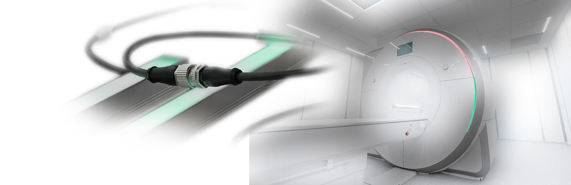 Beleuchtung für Medizin und Technik Gehäuse als Lichtleiste