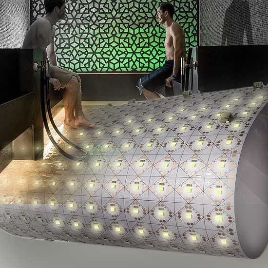 Lichtleiter Folie Leuchtfolie in der Anwendung beliebig schneidbar