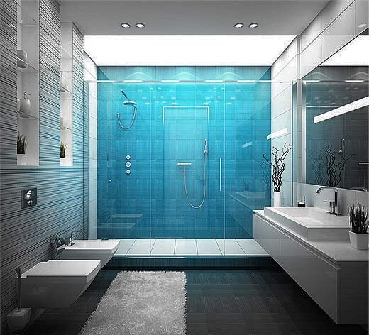 Licht im Bad und der Dusche